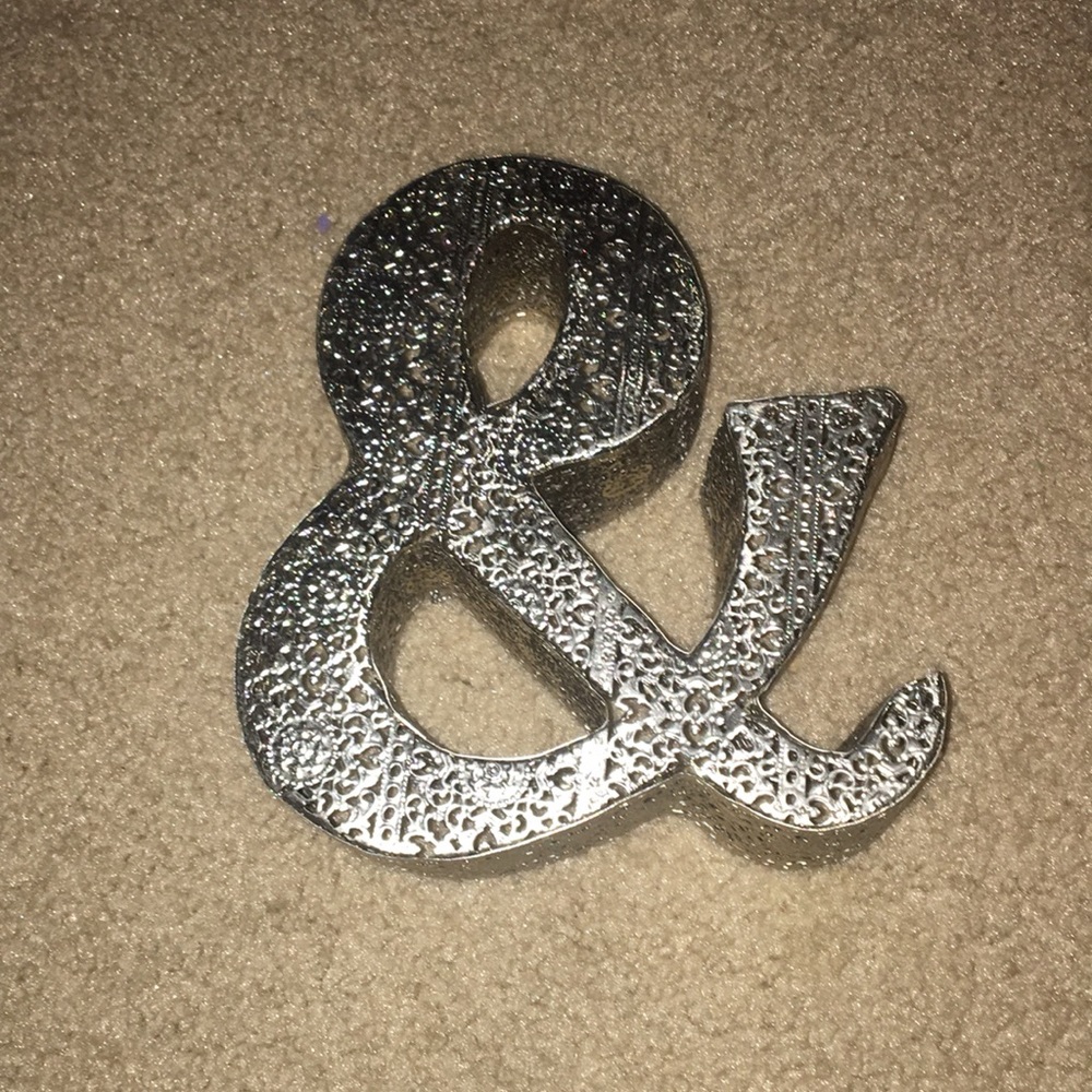 Silver decorative & Sign.